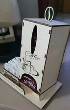 Porta cialde dispense per caffè in legno personalizzato prodotto artigianale