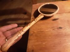 VECCHISSIMO SPECCHIO DA TOILETTA FATTO A MANO LUNGHEZZA 38 CM