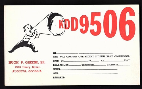 Qsl qso radio card - qsl,
