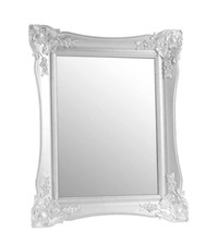 SPECCHIO DA PARETE RETTANGOLARE CORNICE BIANCA SPECCHIERA CLASSICO MODERNO 53*43