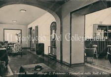 1952 TRESCORE BALNEARIO Terme Albergo San Pancrazio Hall e bar Bergamo Cartolina