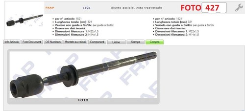 1521 6n0419821 testina snodo - 6n0419821,