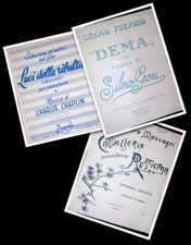 (L20) LOTTO 3 SPARTITI MUSICALI D'EPOCA LUCI DELLA RIBALTA, CAVALLERIA RUSTICANA