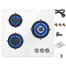 Piano cottura a gas a 3 fuochi