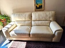 DIVANO IN PELLE BIANCO CHATEAU D'AX - ANNO 2020 - COME NUOVO