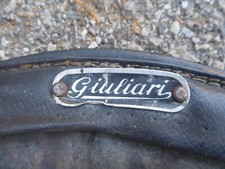 MOTO GUZZI GALLETTO 192 COPRI SELLA CONSERVATO TARGHETTA GIULIARI D'EPOCA VESPA