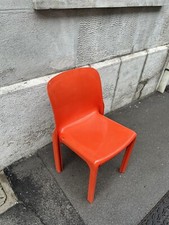 SEDIA SELENE 60s ARTEMIDE MILANO VICO MAGISTRETTI ROSSA ITALIAN DESIGN CHAIR