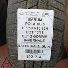 Set 2 pneumatici invernali 195/50 R15 82H per BARUM POLARIS 5 usati (108155)