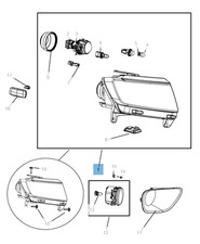 Faro anteriore per jeep grand - jeep,