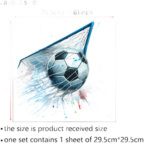 Adesivo murale calcio pvc - murale,