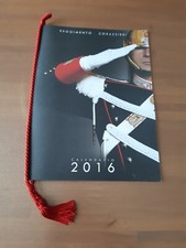 CALENDARIO STORICO DEI CARABINIERI REGGIMENTO CORAZZIERI anno 2016 con cordino
