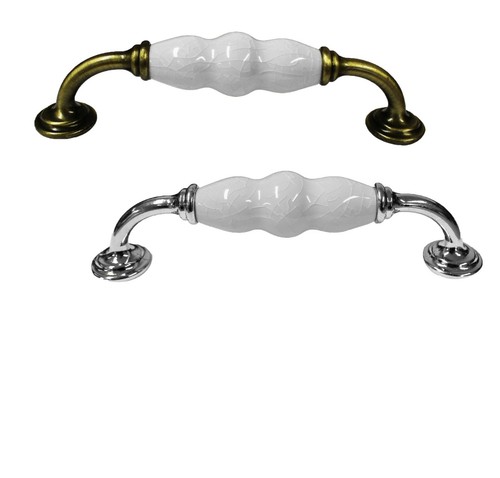 White crackle porcelain - white,
