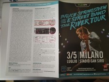 Bruce Springsteen Leaflet volantino Milano San Siro the river tour july 2016