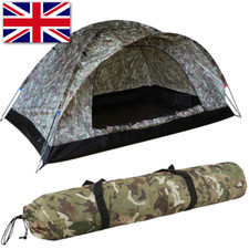 Tenda Mimetica Ranger 2 Uomo Bivvy Pesca alla Carpa Rifugio Leggera Telo da Terra + Picchetti