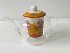 Teiera in vetro Borosilicato e Ceramica Thun "NUOVO SENZA SCATOLA ORIGINALE"