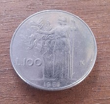 100 LIRE PICCOLI MINERVA 1991