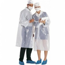 5 PZ CAMICE TUTE DA LAVORO PROTETTIVE IN POLIETILENE IMPERMEABILE TAGLIA XXL