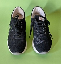 Alesya sport Tennis donna Pizzo Nero Vera Pelle - Numero 36