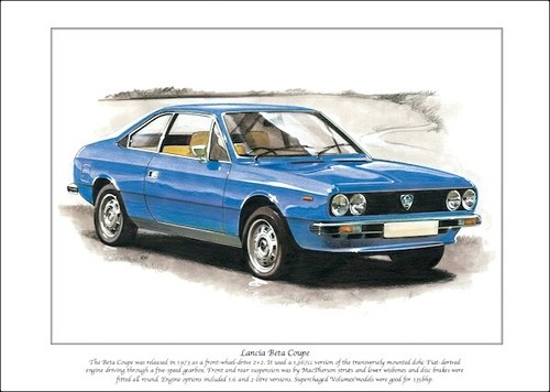 Lancia beta coupe stampa - -,