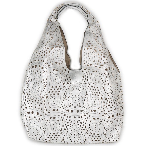 Borsa argento donna traforata