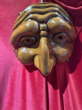 Maschera Pulcinella artigianato napoletano simbolo portafortuna