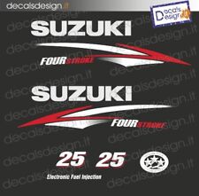 Adesivi motore marino fuoribordo Suzuki 25 cv four stroke 2010 stickers