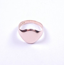 Anello sigillo oro rosa - 9, ct