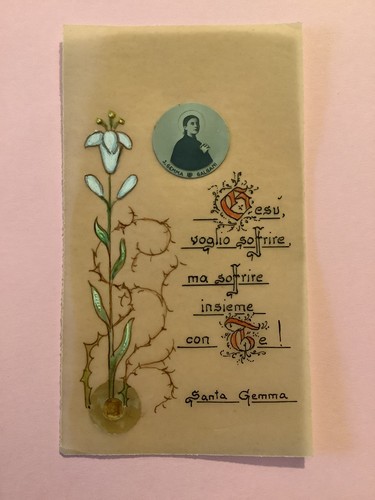 Santino simil pergamena - , santa