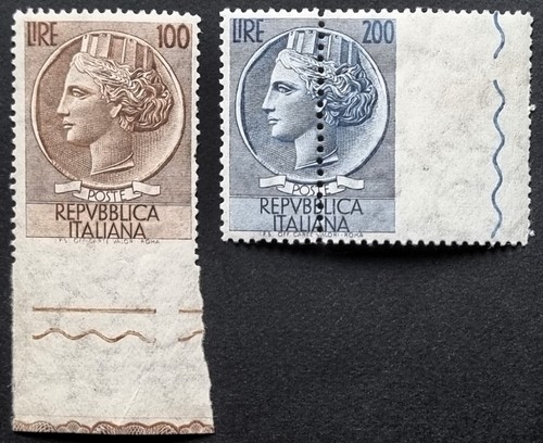 Italia repubblica 1955 mnh - repubblica, 1955-57