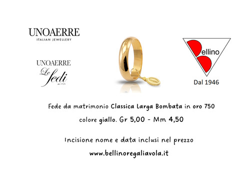 Fede nuziale unoaerre - fede,