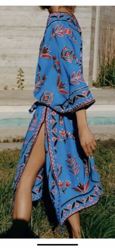 Abito kimono kaftano ricamato - abito,