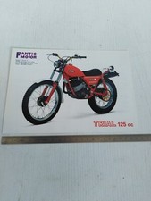 brochure depliant originale monopagina 1979 Fantic trial tipo 250 125 cc inglese