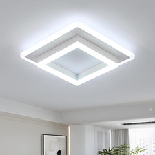 Plafoniera LED, Lampada Da Soffitto 30W 3600LM, Lampadario LED Soffitto Quadrato