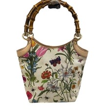 GUCCI Flora Bamboo borsa a