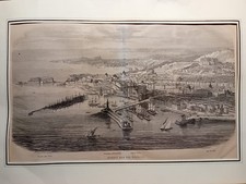 Antica stampa di Napoli tratta