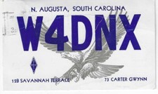 Scheda radio QSL 1956 North