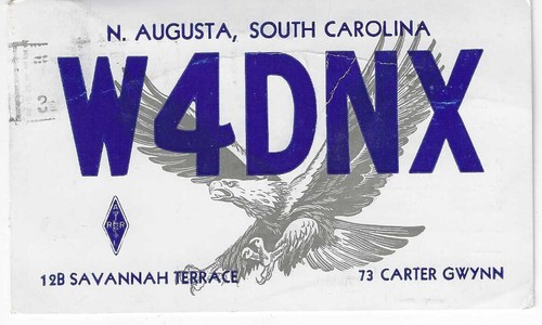 Scheda radio qsl 1956 north - radio,