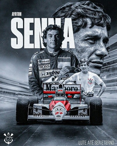 Ayrton senna poster formato - ayrton, a3