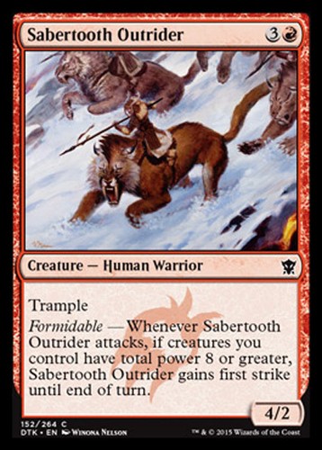 Mtg sabertooth outrider - 4x,