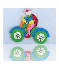 3d Puzzle Legno Forma Di Bici