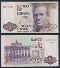 Banconota Spagna 5000 pesetas 1979 P.-160 FDS/UNC