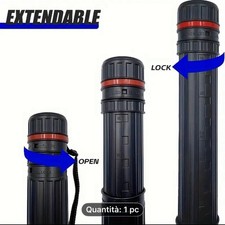 Tubo Porta Disegni Leggero Impermeabile Fino A 72cm Di Lunghezza 6,5 Di Diametro