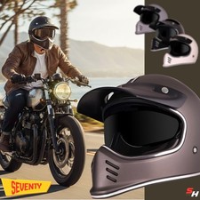 casco moto integrale vintage seventy  Cafè Racer custom retrò