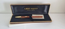 Pen Bic Wood And Silver Vermeil 925% Anniversary