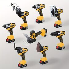 Newone Kit Combo 12 Elettroutensili, Trapano, Seghetto Circolare, Multiutensile, Batteria Dewalt