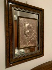 Quadro Padre Pio Argento 925