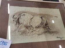 Bordini Giorgio tecnica mista su cartoncino TORO 1001356