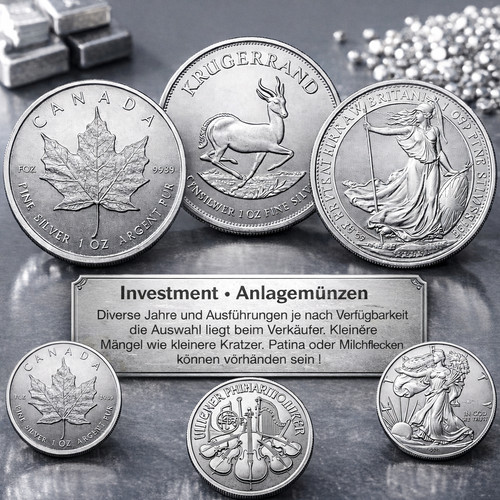 Oncia argento fine varie - fine,