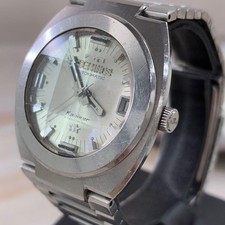 Orologio da polso uomo automatico TECHNOS Kaiser argento vintage edizione anni 70