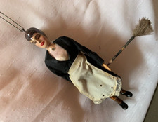 1 HANDMADE PLASTER MAID PUPPET